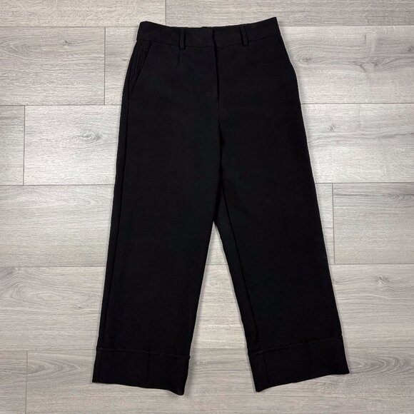 Dynamite Women’s Cropped Hemmed Tailored Pants Black Size 2 - Picture 2 of 5
